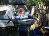 david with his first yellow fin, cook islands fishing is the best , aitutaki fishing